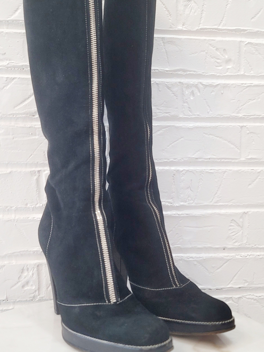 SERGIO ROSSI suede boots size 35.5